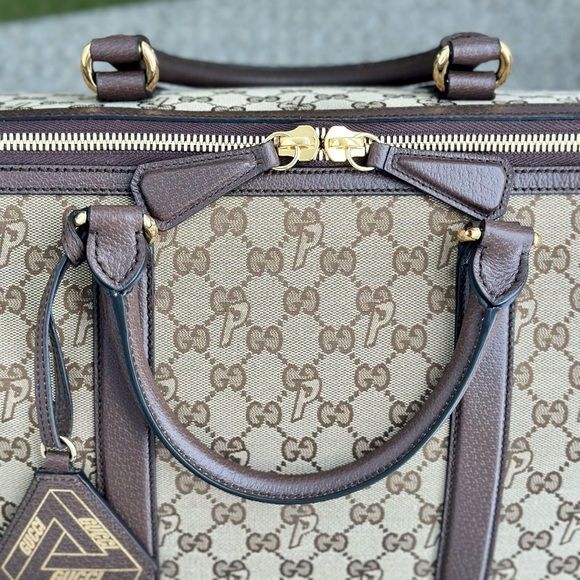 GUCCI X PALACE Triferg Canvas GG-P Duffle Bag - Picture 4 of 17